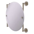 thumbnail image 1 of Prestige Regal Collection Round Frameless Rail Mounted Mirror - Antique Pewter, 1 of 2