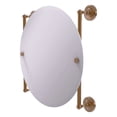 thumbnail image 1 of Prestige Regal Collection Round Frameless Rail Mounted Mirror - Brushed Bronze, 1 of 2