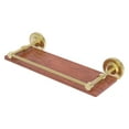 thumbnail image 1 of Prestige Regal Collection Solid IPE Ironwood Shelf with Gallery Rail - Satin Brass / 16 Inch, 1 of 2