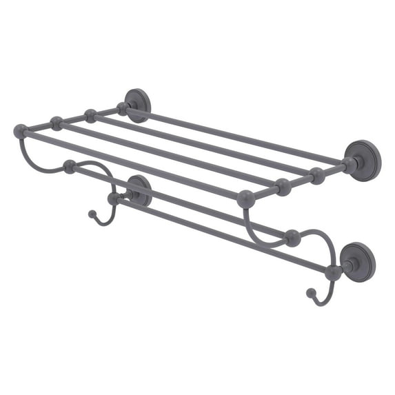 Prestige Regal Collection Train Rack Towel Shelf - Matte Gray / 36 Inch