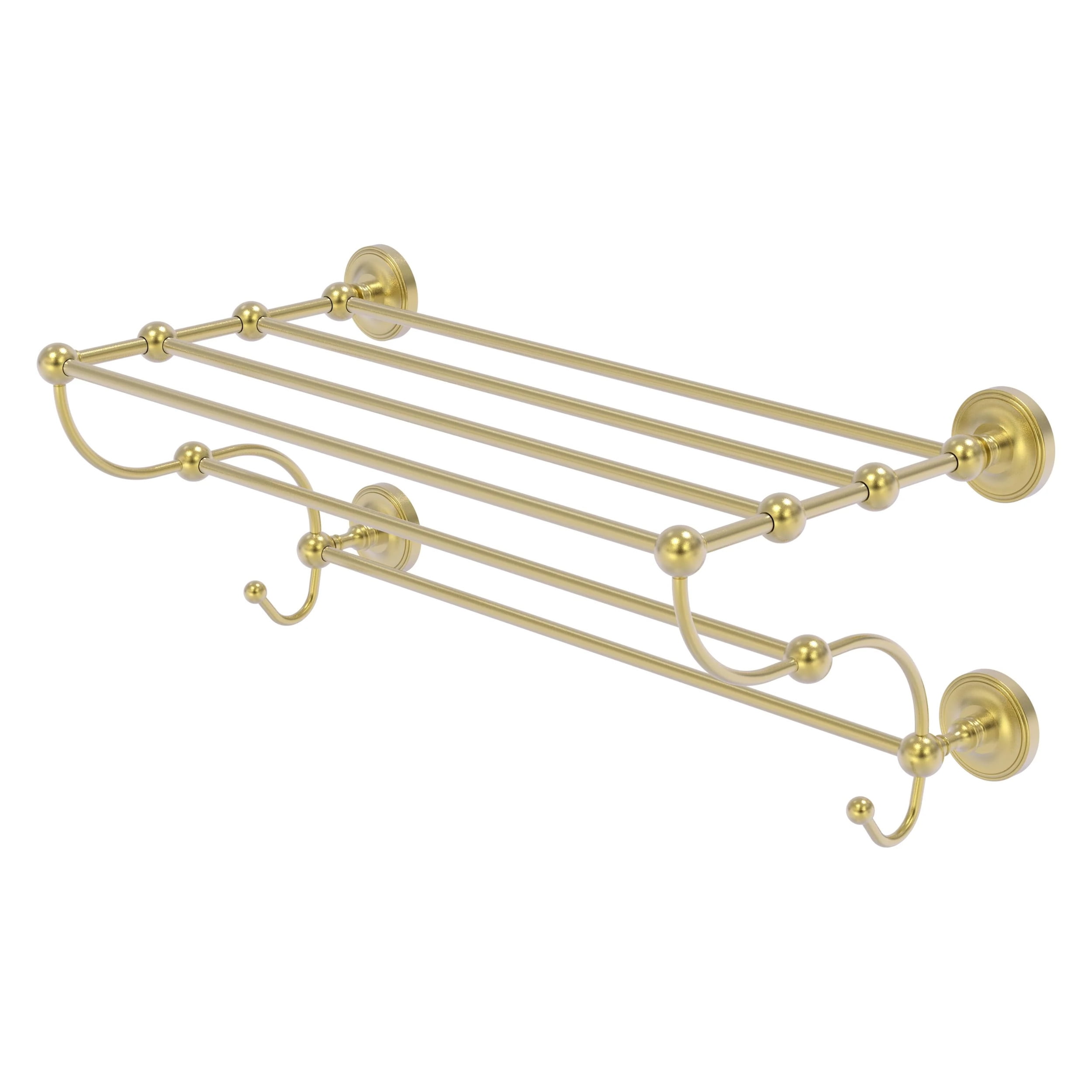 Allied Brass Prestige Regal Collection 36-in Train Rack Towel Shelf in Antique Pewter Allied Brass Prestige Regal Collection 36-in Train Rack Towel Shelf in Antique Pewter