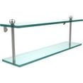 thumbnail image 1 of Prestige Regal Collection Two Tiered Glass Shelf - Satin Chrome / 22 Inch, 1 of 5