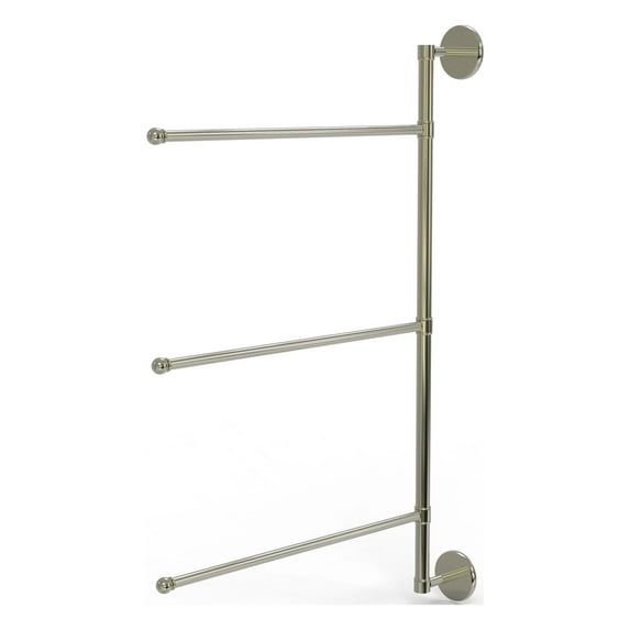 Prestige Skyline 3 Swing Arm Vertical 28-in Towel Bar in Polished Nickel