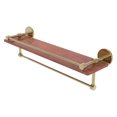 thumbnail image 1 of Prestige Skyline Collection 22 Inch IPE Ironwood Shelf with Gallery Rail and Towel Bar, 1 of 2