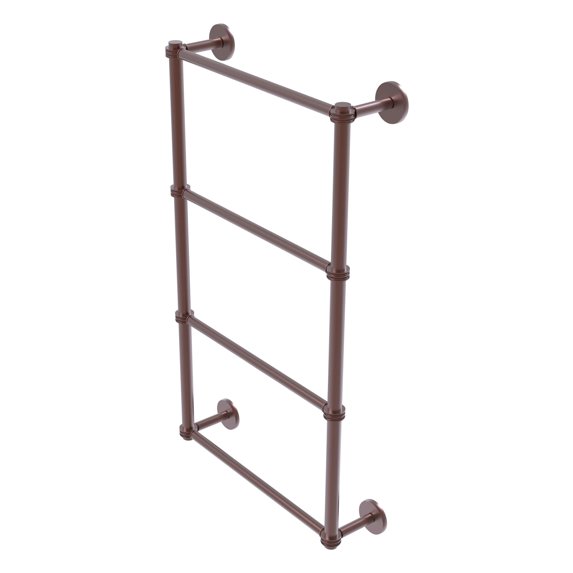 Prestige Skyline Collection 4 Tier Ladder Towel Bar with Dotted Accents - Antique Copper / 24 Inch