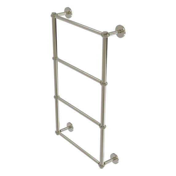 Prestige Skyline Collection 4 Tier Ladder Towel Bar with Twisted Accents - Polished Nickel / 30 Inch