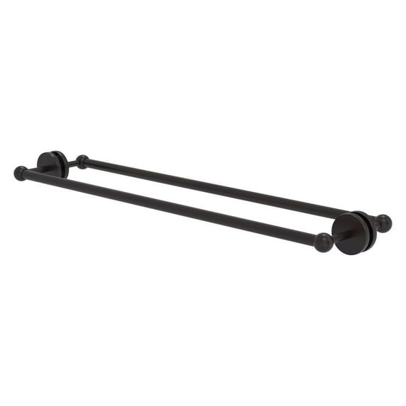 Prestige Skyline Collection Back to Back Shower Door Towel Bar - Venetian Bronze / 30 Inch