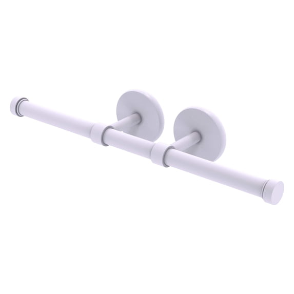 Prestige Skyline Collection Double Roll Toilet Tissue Holder - Matte White