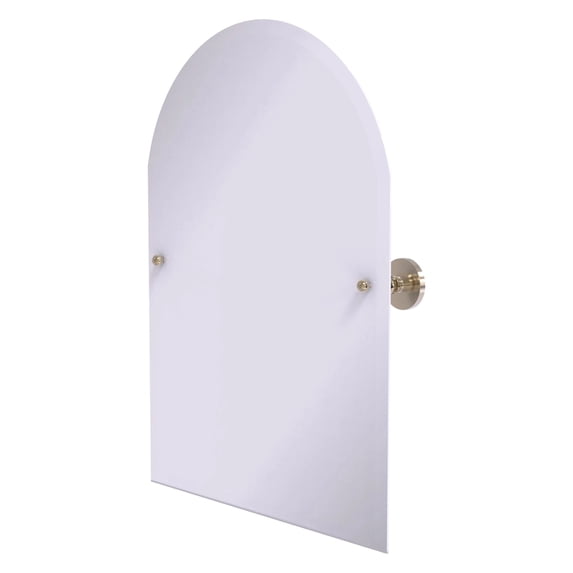 Prestige Skyline Collection Frameless Arched Top Tilt Mirror with Beveled Edge