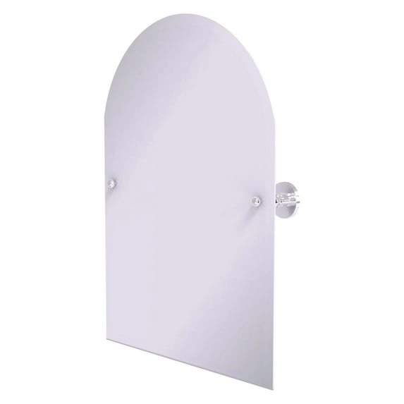 Prestige Skyline Collection Frameless Arched Top Tilt Mirror with Beveled Edge