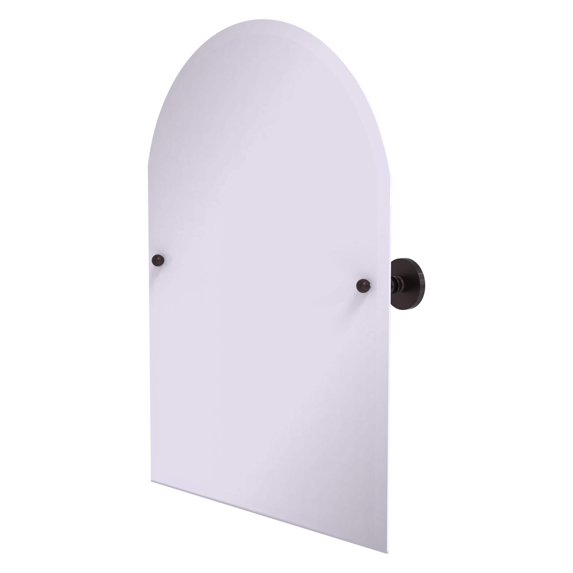 Prestige Skyline Collection Frameless Arched Top Tilt Mirror with Beveled Edge