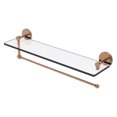 thumbnail image 1 of Prestige Skyline Collection Paper Towel Holder with 22-in Glass Shelf in Brushed Bronze, 1 of 3