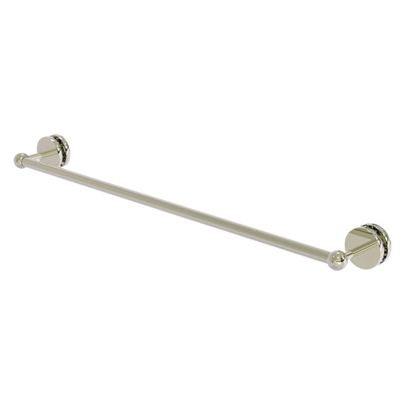 Prestige Skyline Collection Shower Door Towel Bar - Polished Nickel / 30 Inch