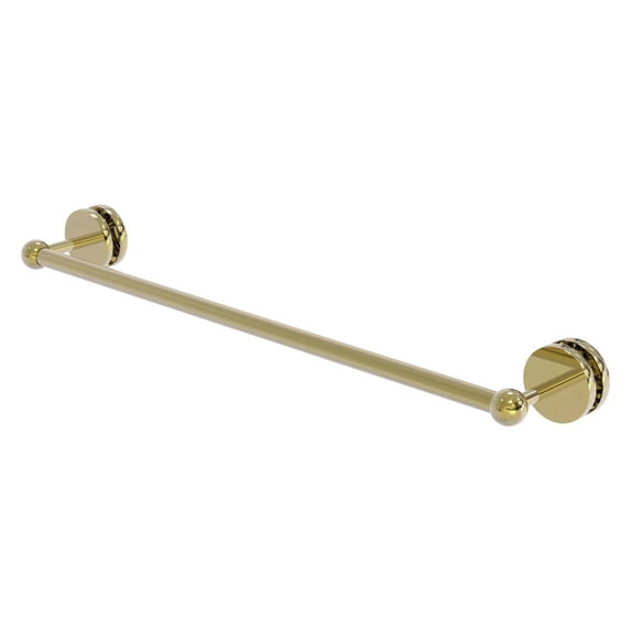 Prestige Skyline Collection Shower Door Towel Bar - Unlacquered Brass / 24 Inch