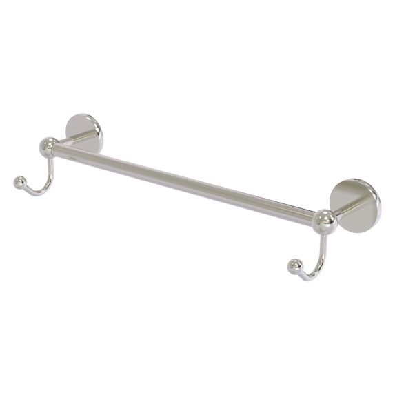 Prestige Skyline Collection Towel Bar with Integrated Hooks - Satin Nickel / 24 Inch