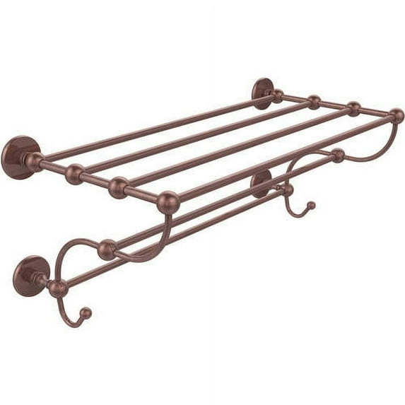 Prestige Skyline Collection Train Rack Towel Shelf - Antique Copper / 24 Inch