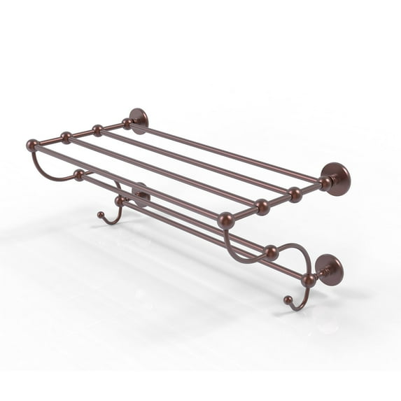 Prestige Skyline Collection Train Rack Towel Shelf - Antique Copper / 36 Inch