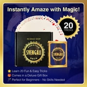 Prestige Svengali Deck   Magic Trick Deck for Card Tricks | Includes 20 Tricks | Magic Tricks Adults & Magician Cards | Professional Svengali for Mind-Blowing Illusions Red - RA MAGIC SHOP