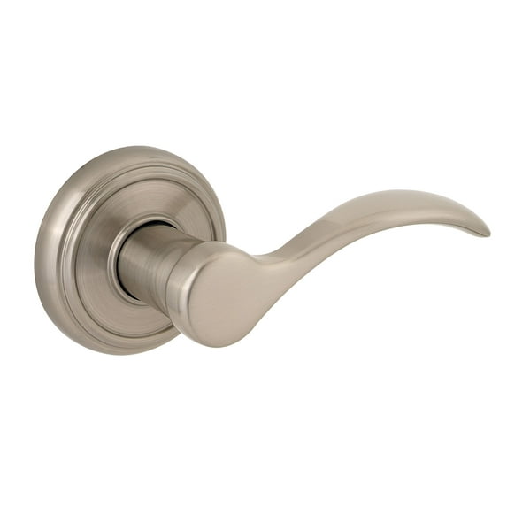 Baldwin Tobin Hall/Closet Lever in Satin Nickel