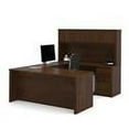 thumbnail image 1 of Prestige + U-shaped workstation including two pedestals in Chocolate, 1 of 5