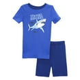 thumbnail image 1 of Prestigez Boys Organic Cotton 2 Piece Pajama Set With Shorts Shark Surfers Beware, Shark Short, Size: 10, 1 of 9
