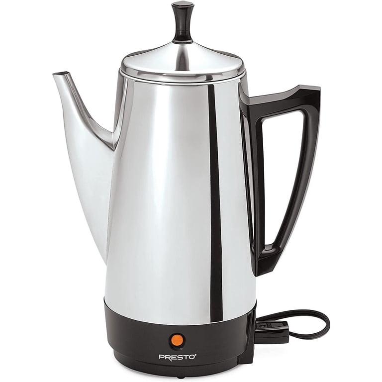 Presto 12-Cup Stainless Steel Electric Percolator Coffee Maker