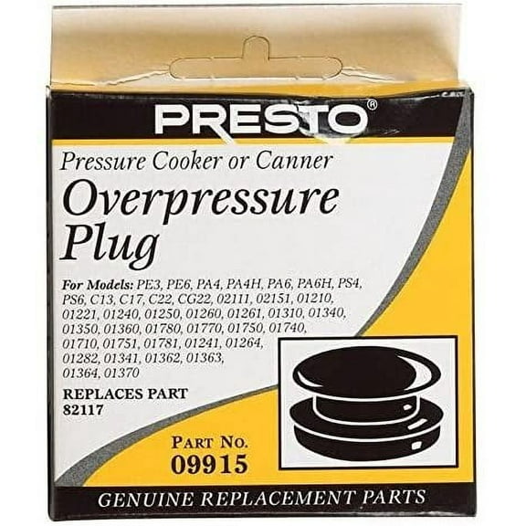 Presto Pressure Cooker & Canner Over Pressure Plug - Rubber - Multicolor