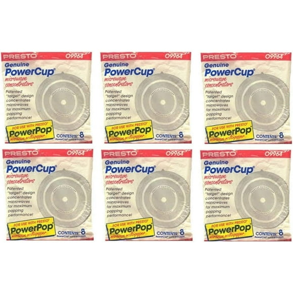 Presto Microwave Power Pop Powercup Popcorn Concentrator Cup - 48 Pack
