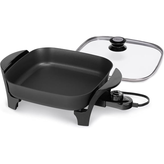 Presto 11" Electric Skillet with Glass Cover