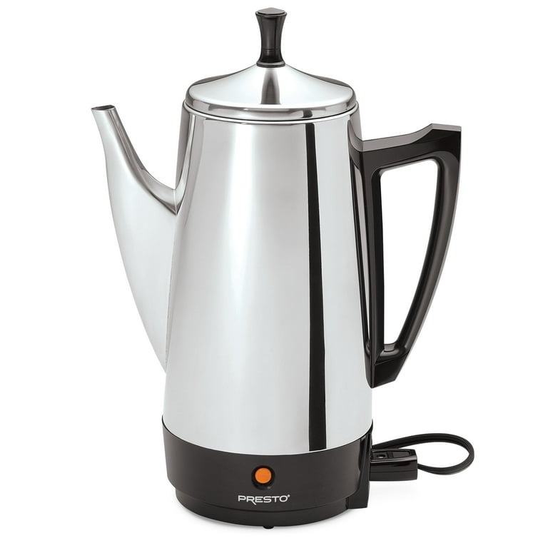 Presto, Coffee Maker, 12-Cup 72 oz., Stainless Steel - Walmart.com