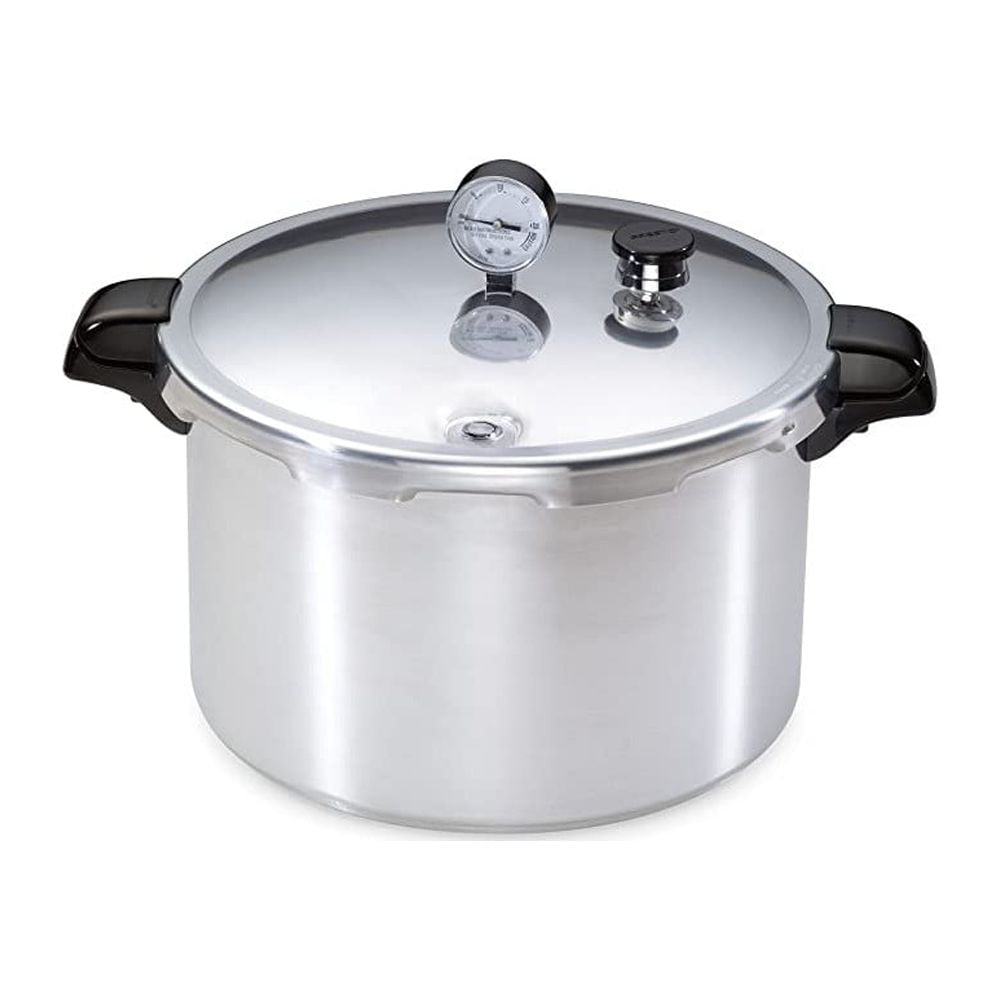 Presto 16 Quart Heavy Gauge Aluminum Pressure Canner with Gauge and Rack 01755