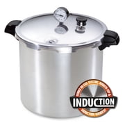 Presto 23-Quart Induction Compatible Pressure Canner, Silver, Aluminum