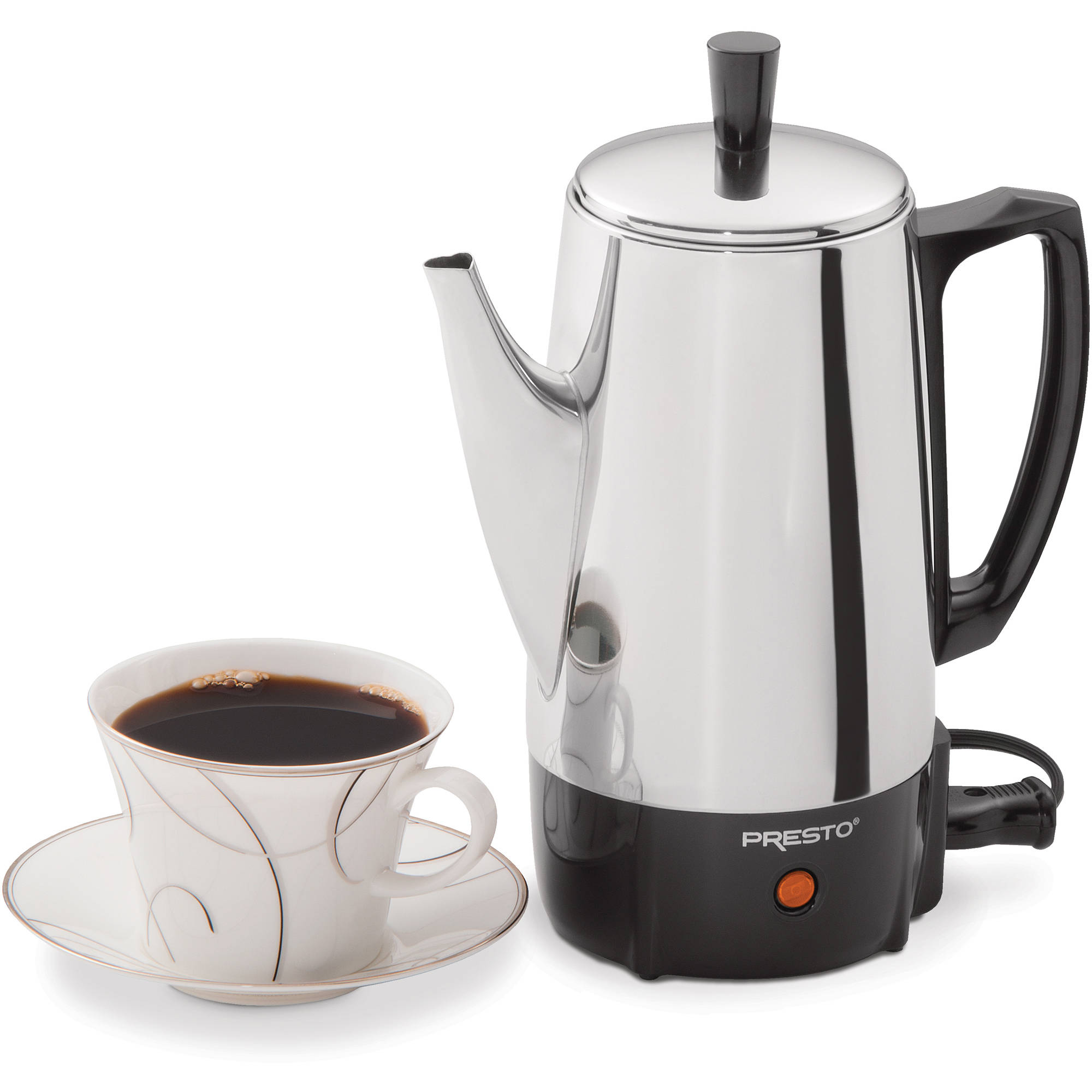 Presto® 6-Cup Capacity Stainless Steel Coffee Maker 02822 - image 1 of 10