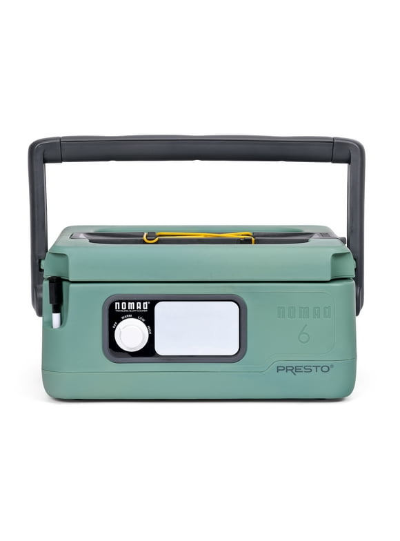 Presto 6-Quart Nomad® Traveling Slow Cooker, Green 06016