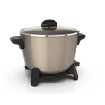 Presto Big Kettle Ceramic Deep Fryer/MultiCooker, 06026 New