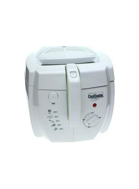 Presto Cool Daddy Cool-Touch Deep Fryer 05443, White