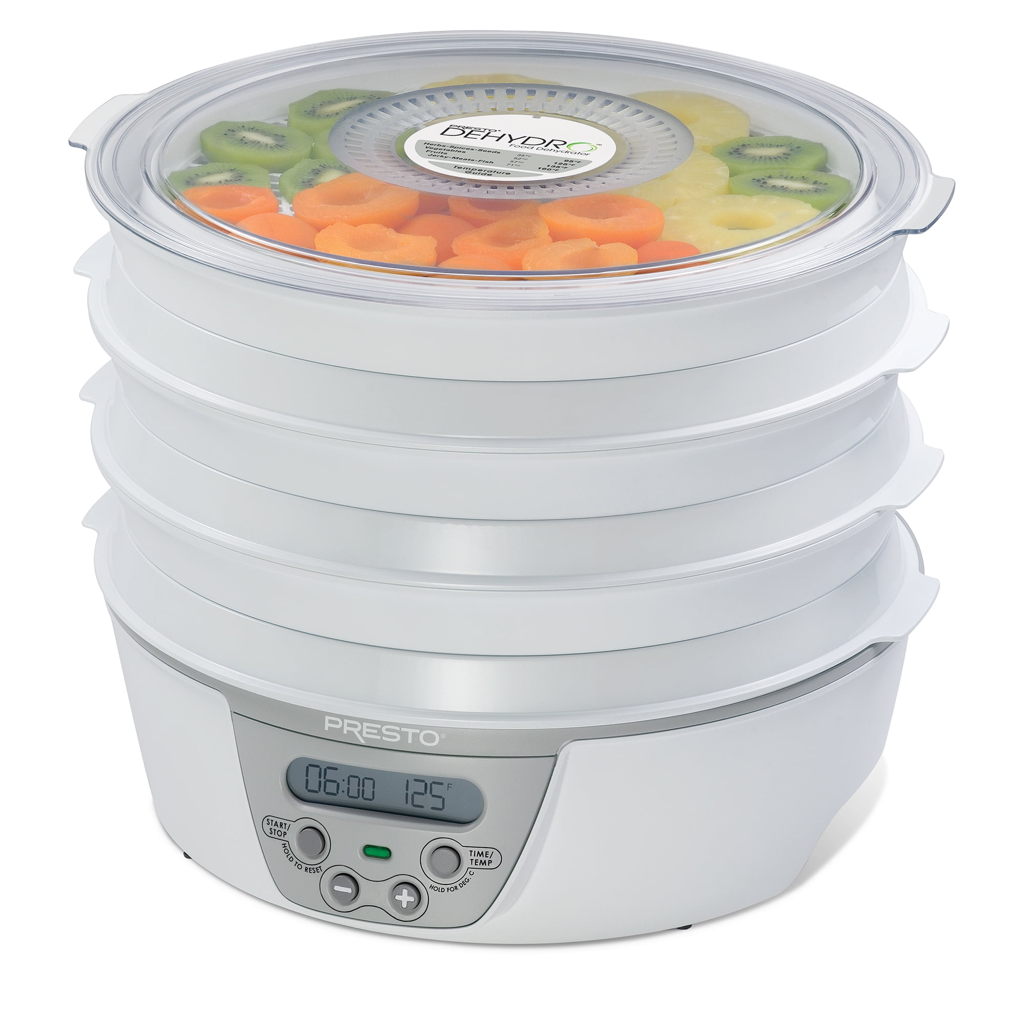 Presto Dehydro Digital White Electric Food Dehydrator with Timer