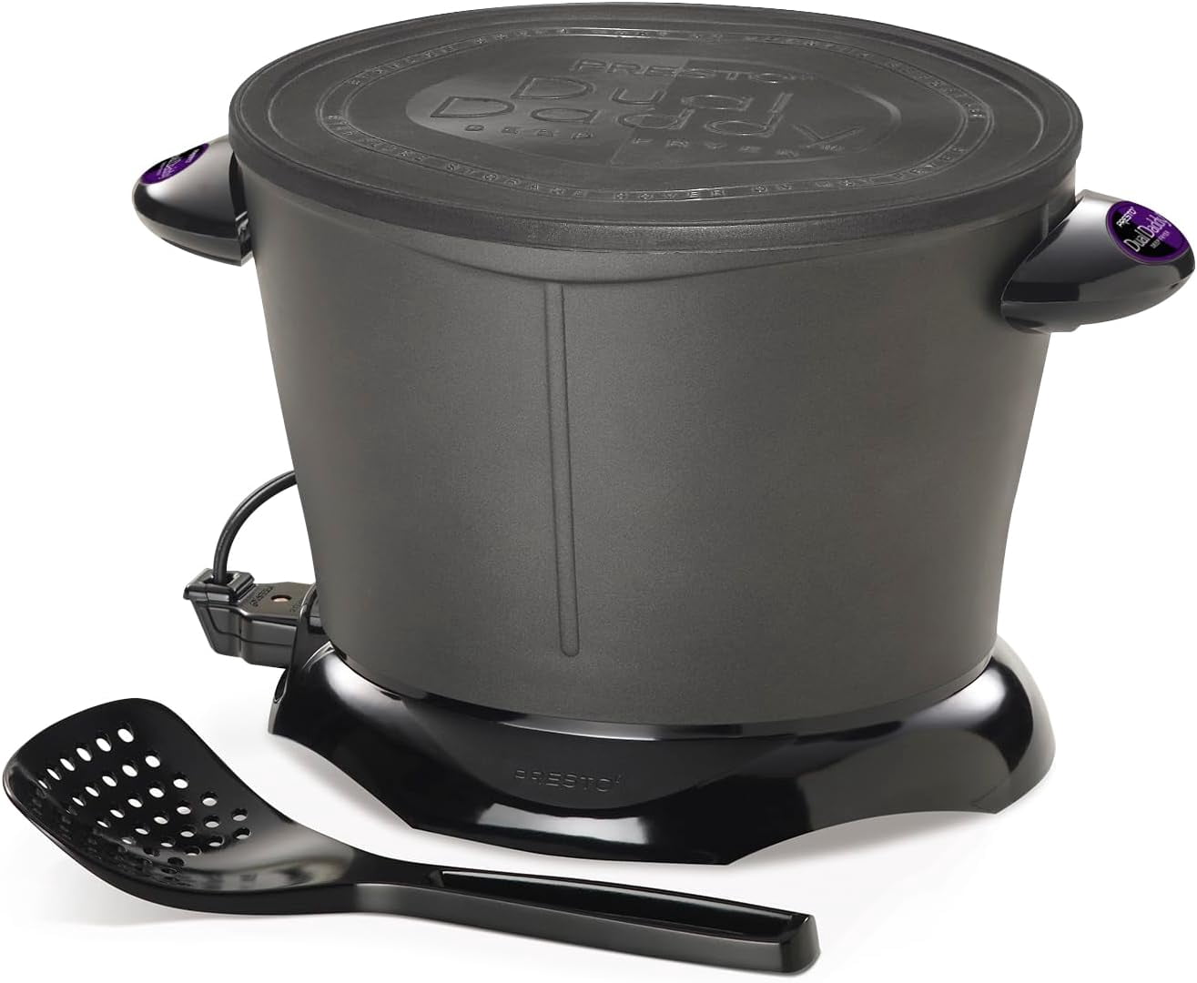 Presto DualDaddy Electric Deep Fryer, Black