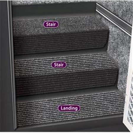 Presto Fit 51090 8 In. Step Huggers For RV Stair - Black Granite