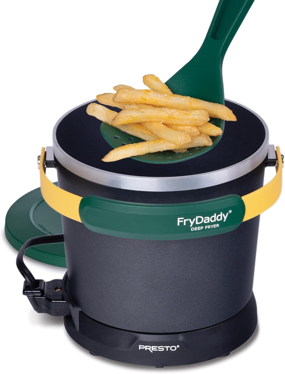 Presto FryDaddy Electric Deep Fryer, Green/Gold