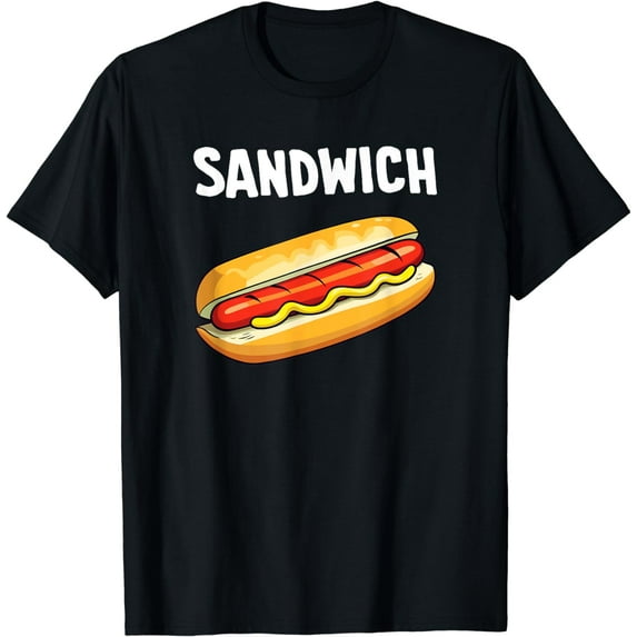 Presto Funny I Just Really Love Food Teez Hot Dog Sandwich Funny T-Shirt