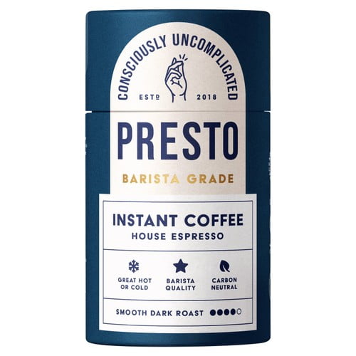 Presto House Espresso Barista Grade Instant Coffee 100g, British Import (Pack of 2)