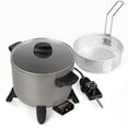 thumbnail interactive-video image 1 of Presto Kitchen Kettle Ceramic Deep Fryer/Multi-Cooker, 1 of 17