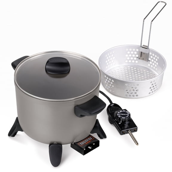 Presto Kitchen Kettle Ceramic Deep Fryer/Multi-Cooker