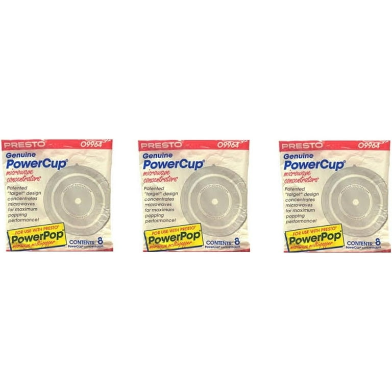 Presto Microwave PowerPop Concentrator Cups, 32 Pack, Compatible
