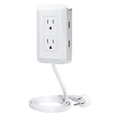 Presto Plug Outlet Extender, 2 USB Ports, 2 AC Outlets, 4ft Cord Small ...