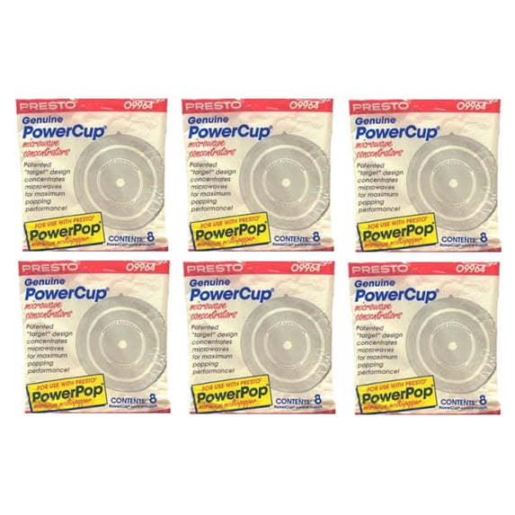 Presto Power Cup 09964 Microwave Popcorn Concentrator, 48 Pack