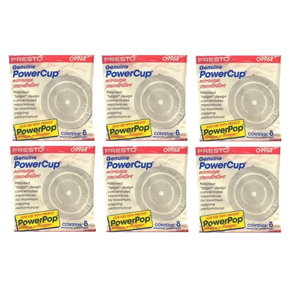 Presto Power Cup 09964 Microwave Popcorn Concentrator, 48 Pack