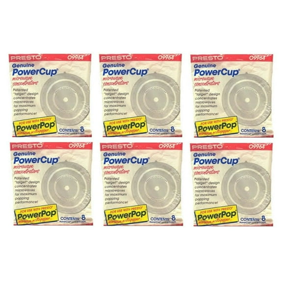 Presto Power Cup 09964 Microwave Popcorn Concentrator, 48 Pack