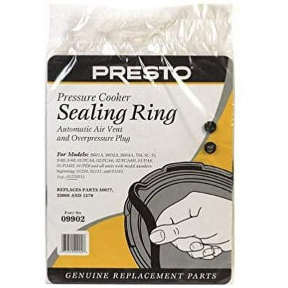 Presto Pressure Cooker Sealing Ring With Air Vent & Over Pressure Plug 6 Qt. 1 - Pa